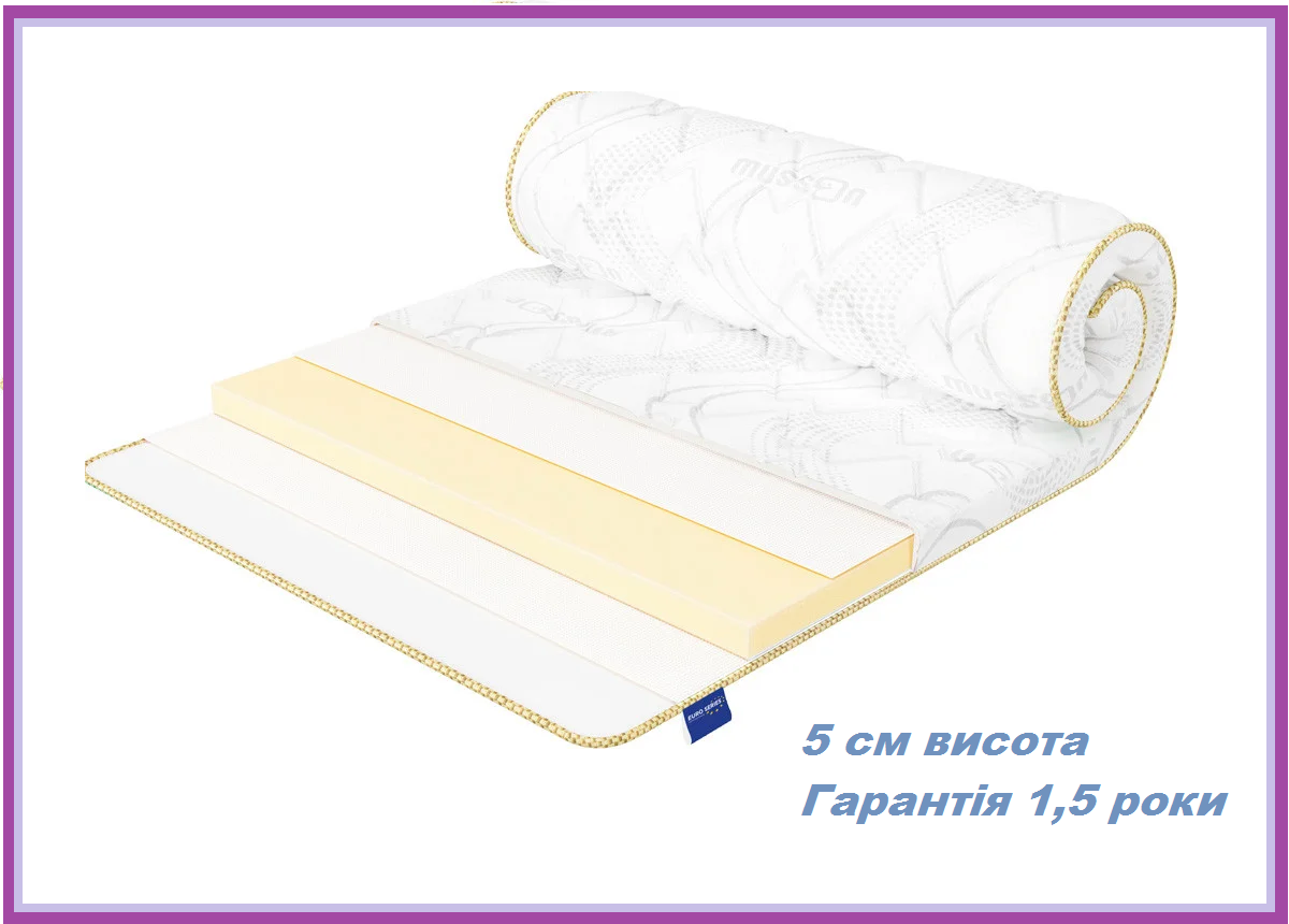 Футон SLEEPER топпер тонкий матрац для дивану ліжка 5 см