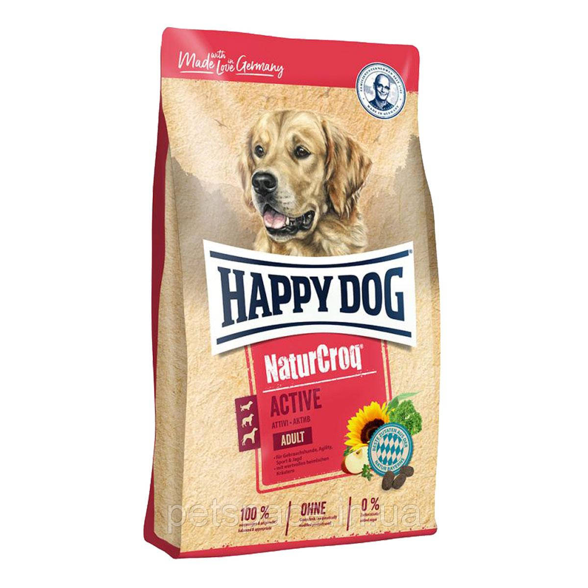 Сухий корм Happy Dog Natur Croq Active (Хеппі Дог Натур Крок Актив з підвищеною активністю) 15кг.