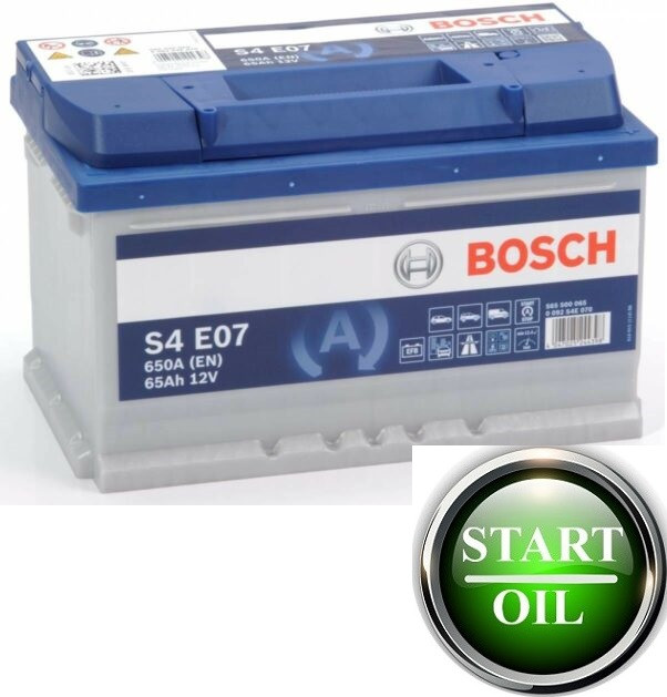 Акумулятор BOSCH EFB (S4 E07) 65Ah 650 R+ 0092S4E070