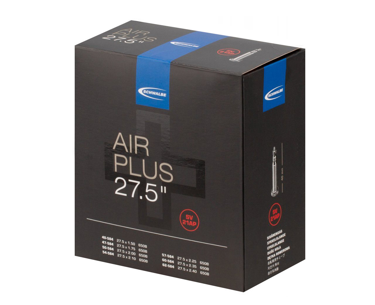Камера Schwalbe 27,5" (40/62-584) SV21AP AIR PLUS IB 40mm