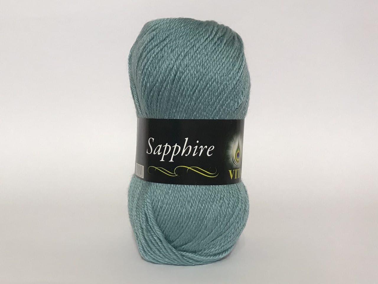 Пряжа напіввовняна VITA Sapphire, Color No.1530 димчасто-блакитний
