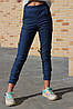 Штани джоггери дитячі №3225 для дівчинки (8-14р.) стрейч-котон джинс з кишенями, фото 3