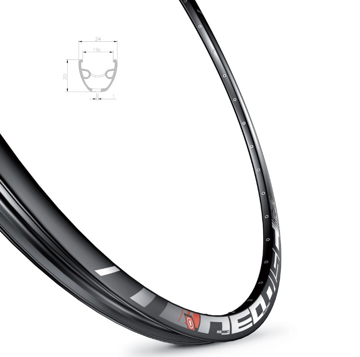 Обід Mach1 NEO DISC 27,5" 32 отв, для диск. торм, пістон, чорний, АV 490гр.