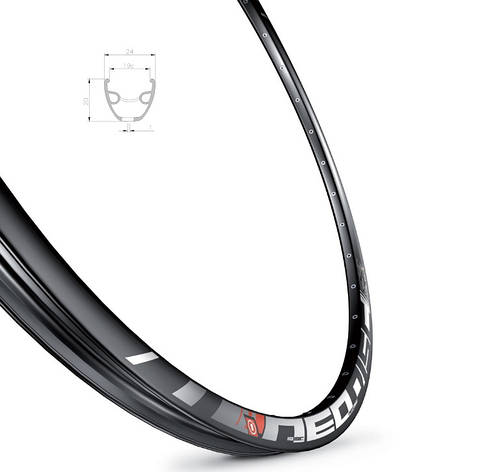 Обід Mach1 NEO DISC 27,5" 32 отв, для диск. торм, пістон, чорний, АV 490гр., фото 1