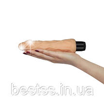 Реалістичний вібратор Xtreme Feel Cyberskin Vibrator 9 Flesh 8", фото 2