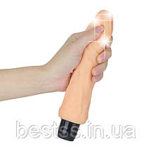 Реалістичний вібратор Xtreme Feel Cyberskin Vibrator 9 Flesh 8", фото 5
