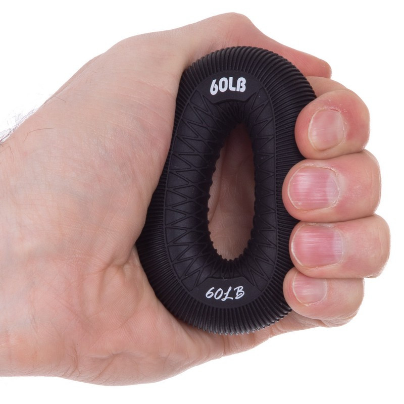 Еспандер кистьовий Кільце 60LB JELLO FI-2526 чорний, фото 1