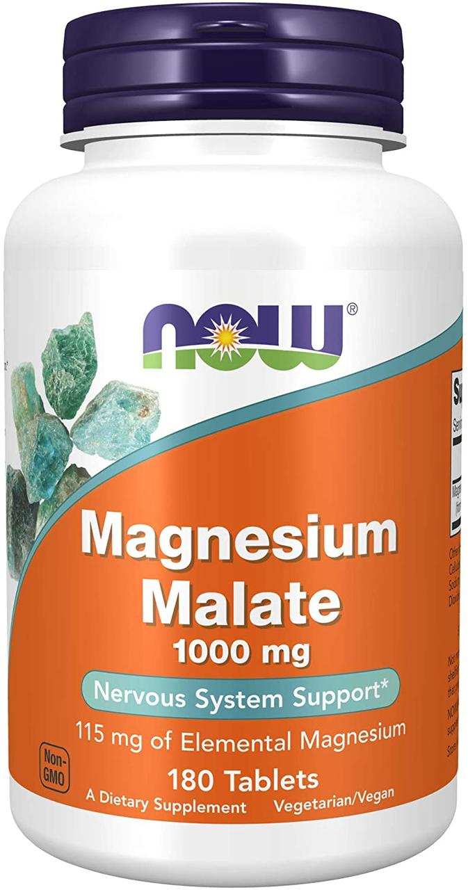 Now Foods Magnesium Malate 1000 mg 180 таблеток, фото 1