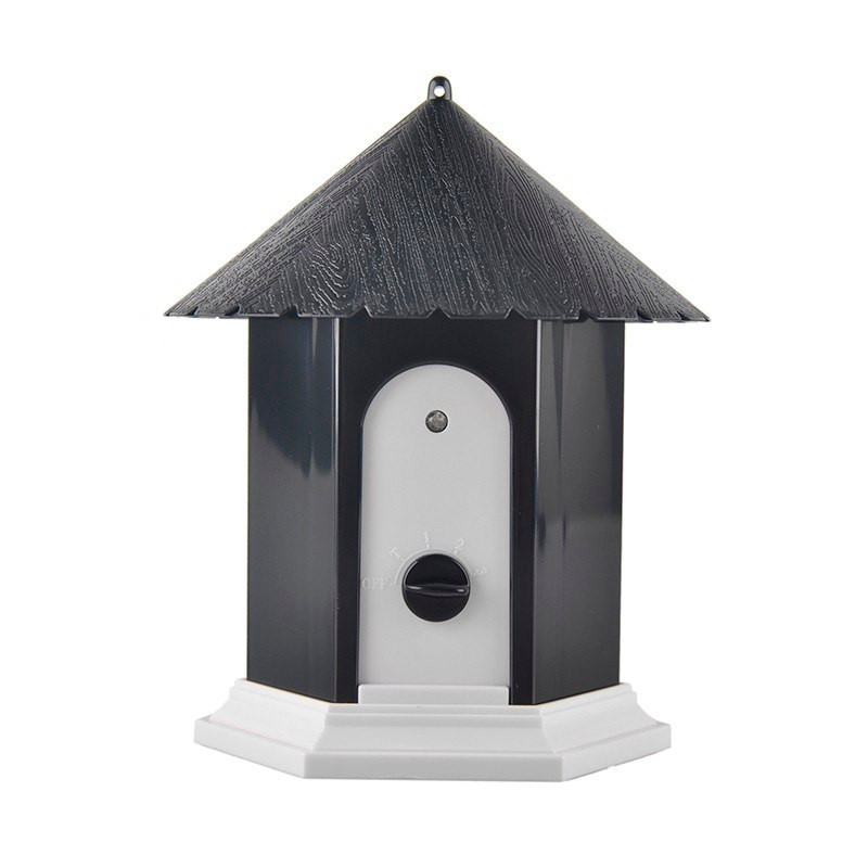 Ультразвуковий антилай шпаківня для вулиці Pet СSB10 c датчиком гавкоту, чорний, фото 1