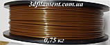 Пластик PetG (Copet) бронзовий 1,75 mm 0,75 кг, фото 3