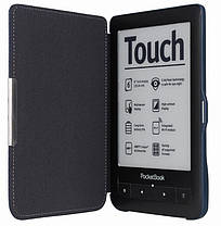 Чохол обкладинка PocketBook 622 Touch темно-синій, фото 3