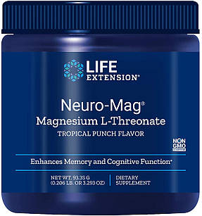 Life Extension Neuro-Mag Powder Tropical Punch 93.35 gr