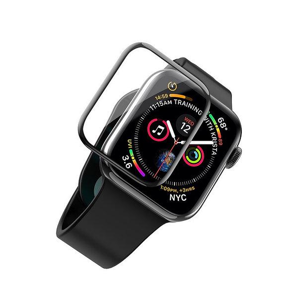 Захисне скло Mocolo для Apple Watch 44 mm (PG3727) 3D Curved Full Cover Tempered Glass з олеофобним покриттям