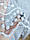 Турецький білий фатин павутиною і вишивкою рядами, фото 6