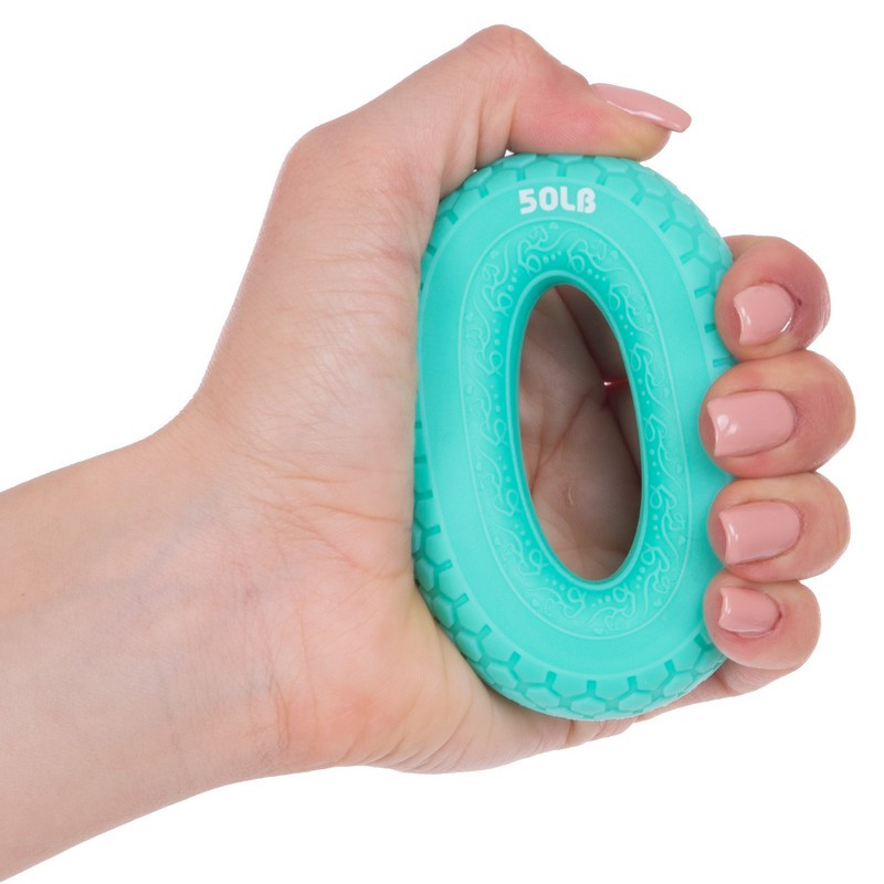 Еспандер кистьовий Кільце 50LB JELLO FI-2524 бірюзовий