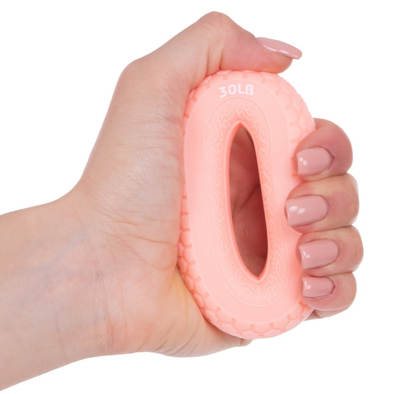 Еспандер кистьовий Кільце 30LB JELLO FI-2524 рожевий