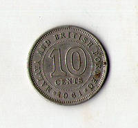 Малайя и Британское Борнео 10 центов 1962 год №294
