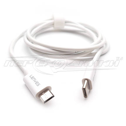 Кабель mikro USB to TYPE-C (добра якість), 1 м, білий, фото 3