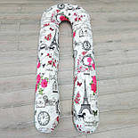 Подушка для вагітних Париж Ейфелева вежа підкова обіймашка, фото 6