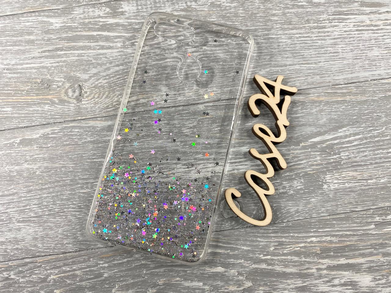 TPU чохол Star Glitter для OPPO A12 прозорий