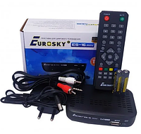 Комплект тюнер Т2 Eurosky ES-16 mini+ активная антенна Eurosky ES-001