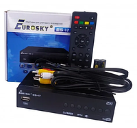 Комплект тюнер Т2 Eurosky ES-17 + активная антенна Eurosky ES-001