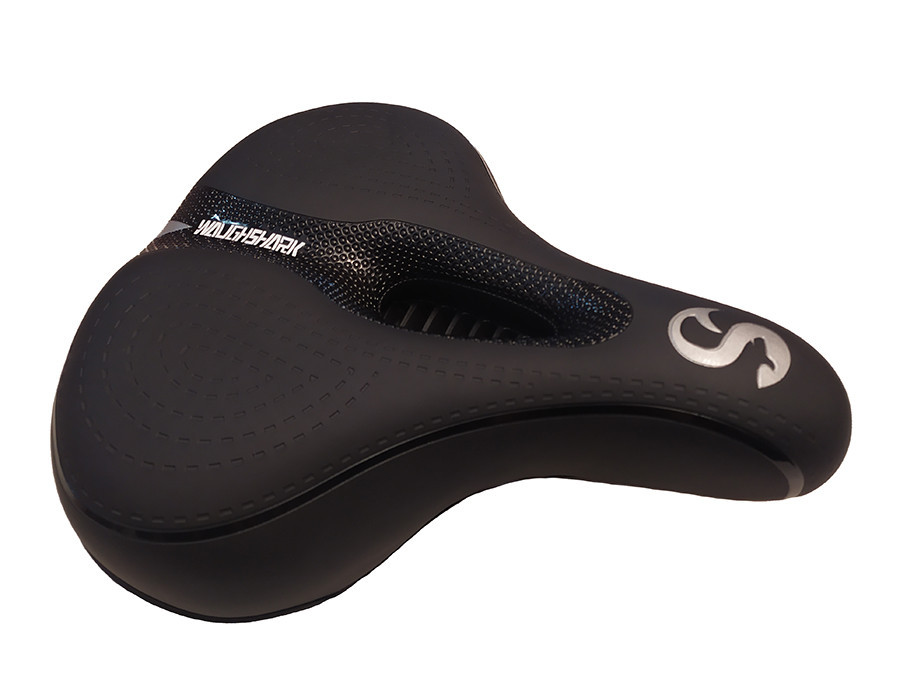 Сідло Lietu ZD-013 Комфорт, з вентиляційним отвором чорний (ZD-013), фото 1