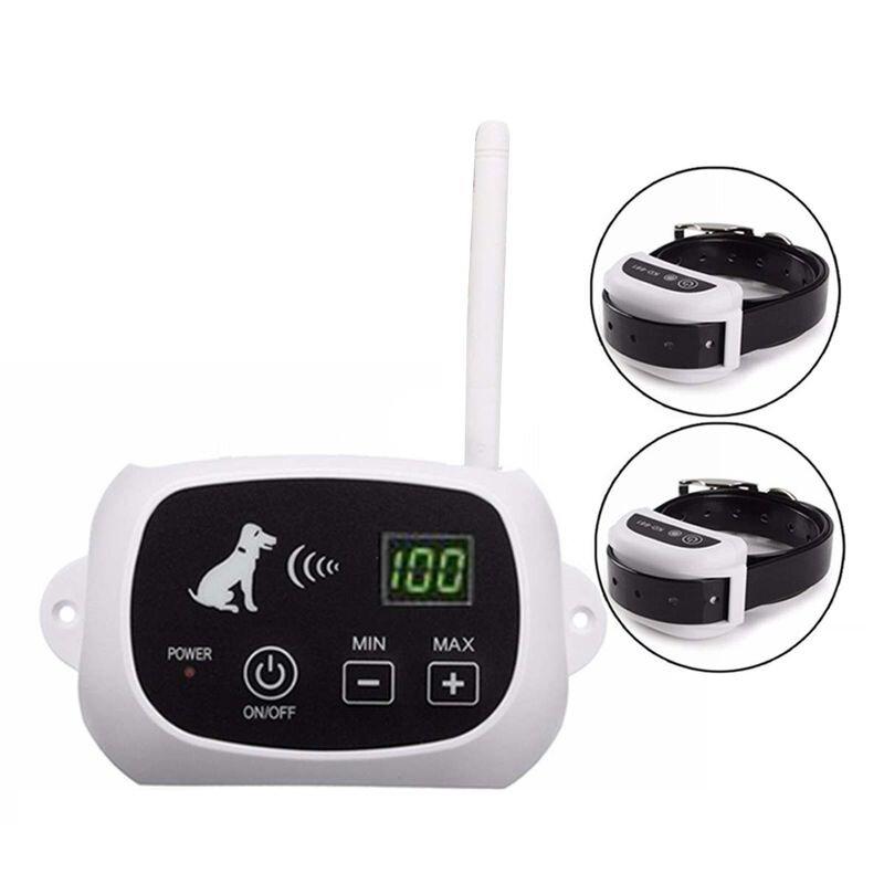 Бездротовий електронний паркан для собак Pet KD-661 з 2-ма нашийниками, білий -UKMarket-, фото 1