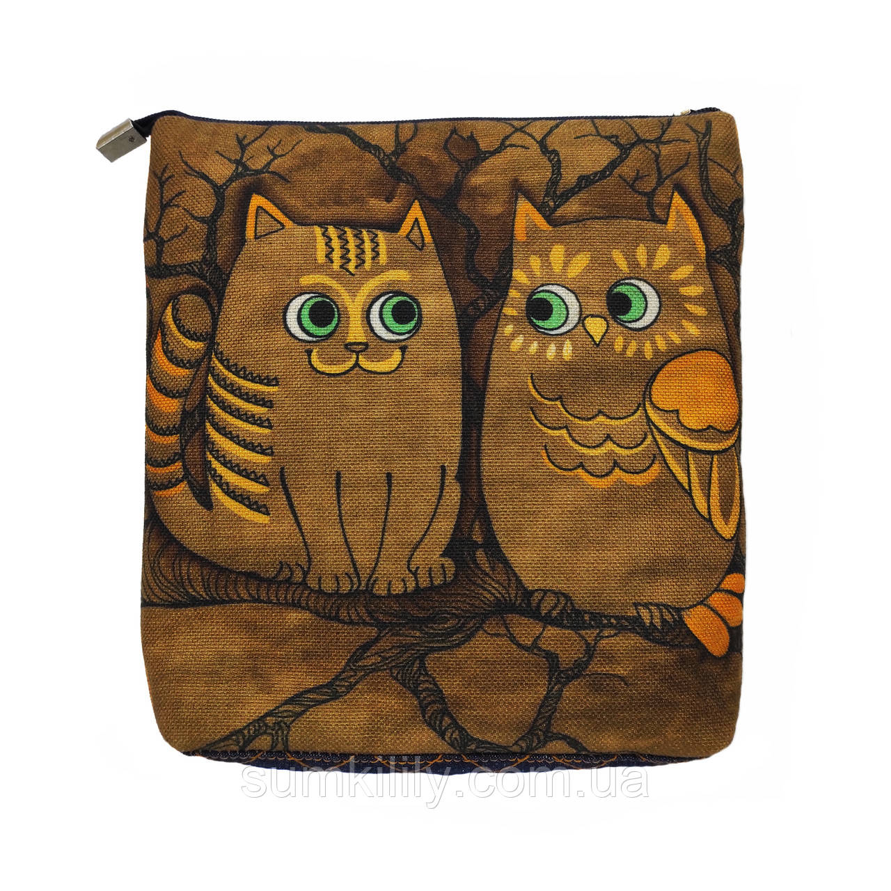 Джинсова сумочка Прикольні коти 1, фото 1