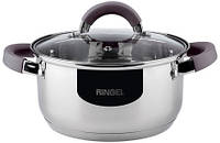 Кастрюля Ringel Meyer RG-2008-24 нержавеющая сталь 24cm 5.5L индукция газ стеклокерамика