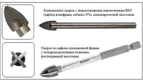 Свердло по керамічній плитці та склу
