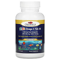 Oslomega, Рыбий жир с Омега-3 для детей, натуральный клубничный вкус, 60 рыбно-желатиновых капсул
