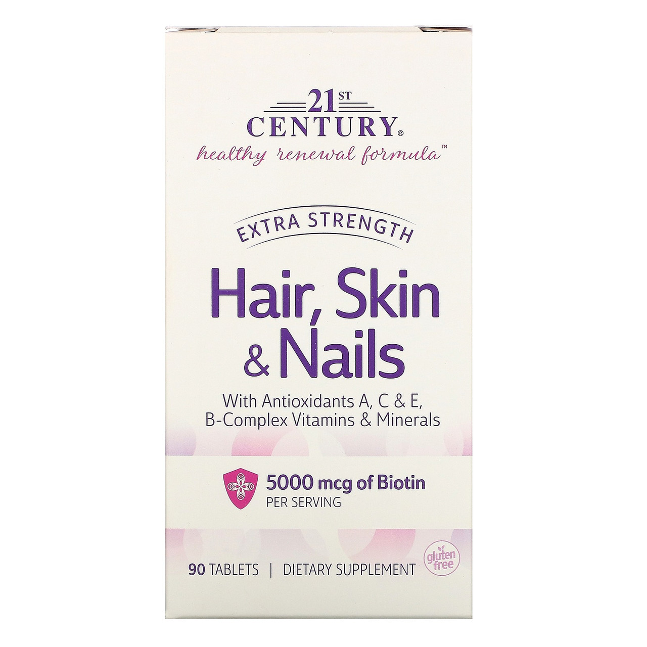 Комплекс вітамінів для Волосся Шкіри Нігтів Hair Skin Nails 21st Century 90 таблеток