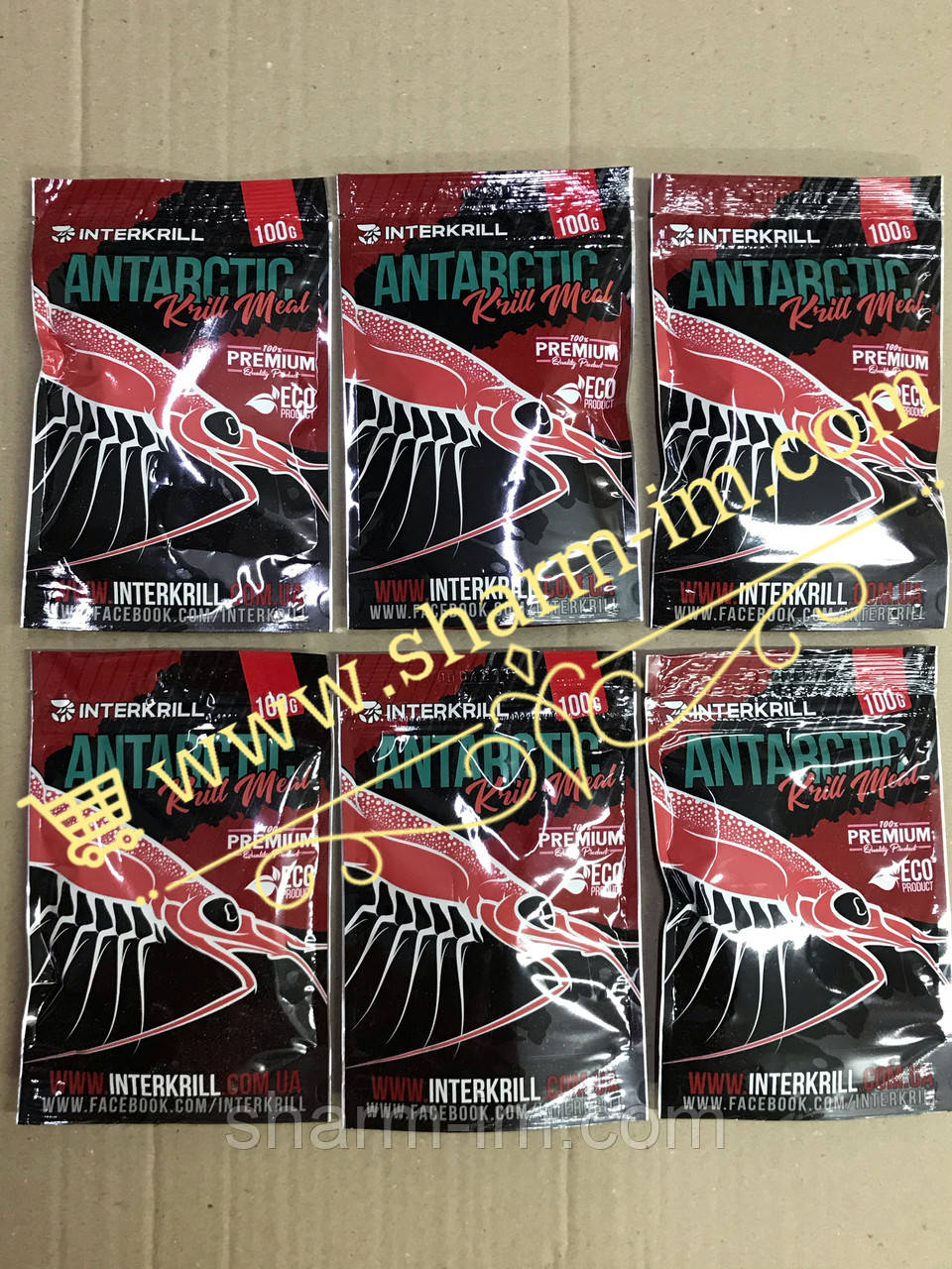 Крилова мука Interkrill 100 г/Antarctic Krill Meal 100 g НОВА ПАКОВКА