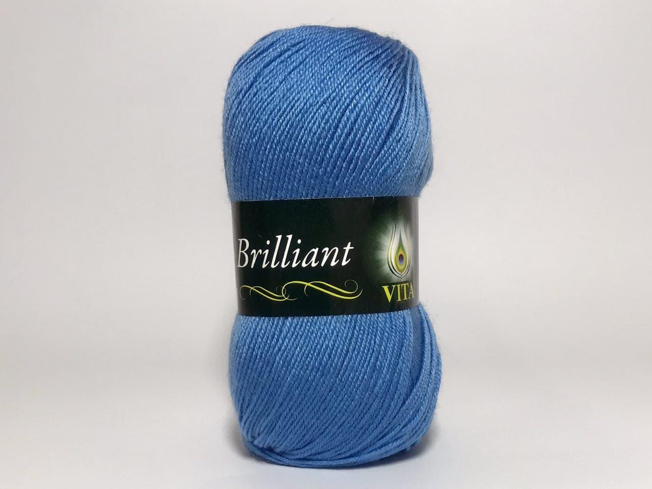 Пряжа напіввовняна VITA Brilliant, Color No.5113 яскраво-блакитний, фото 1