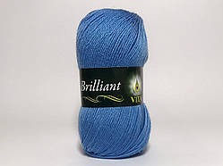 Пряжа напіввовняна VITA Brilliant, Color No.5113 яскраво-блакитний