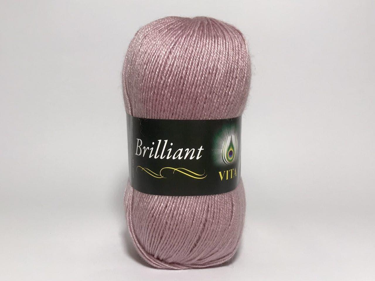 Пряжа напіввовняна VITA Brilliant, Color No.5118 світла пиляна бузок