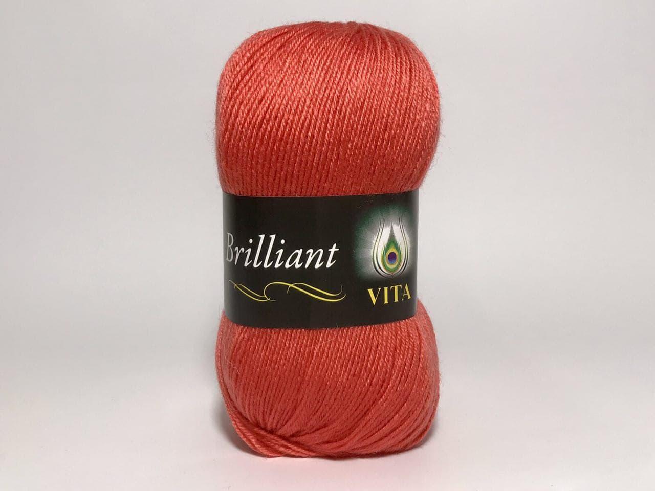 Пряжа напіввовняна VITA Brilliant, Color No.5122 гренадин