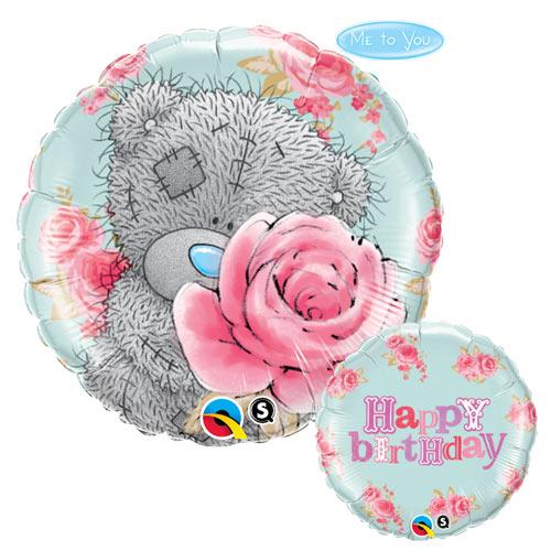Q 18" Me To You - Tatty Teddy Birthday Roses Foil Balloon - Pkg. Куля фольгована З Днем народження — В УП