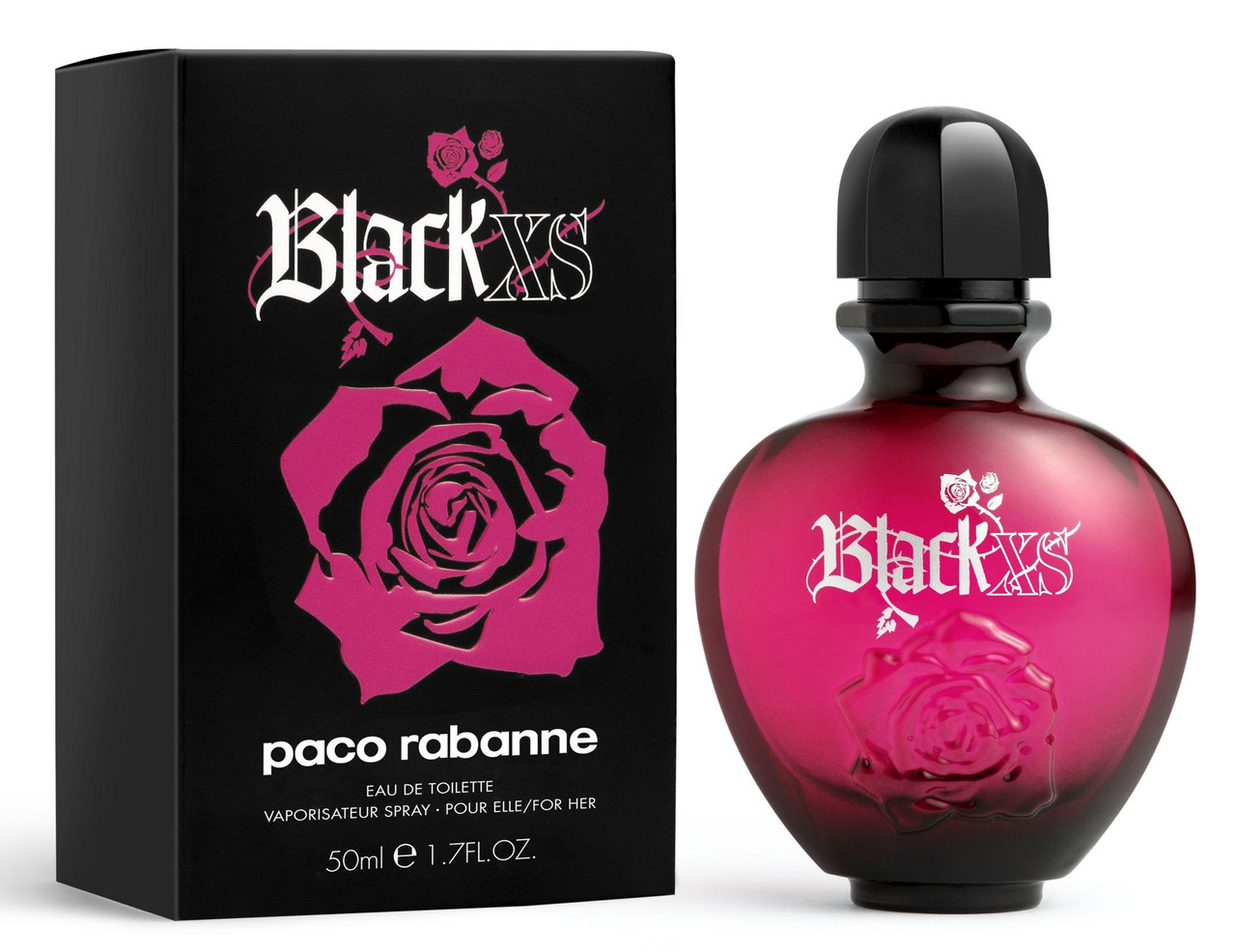 Жіноча парфумована вода Paco Rabanne Black XS For Her (Пако Рабан Блек Ікс Ес) 80 мл