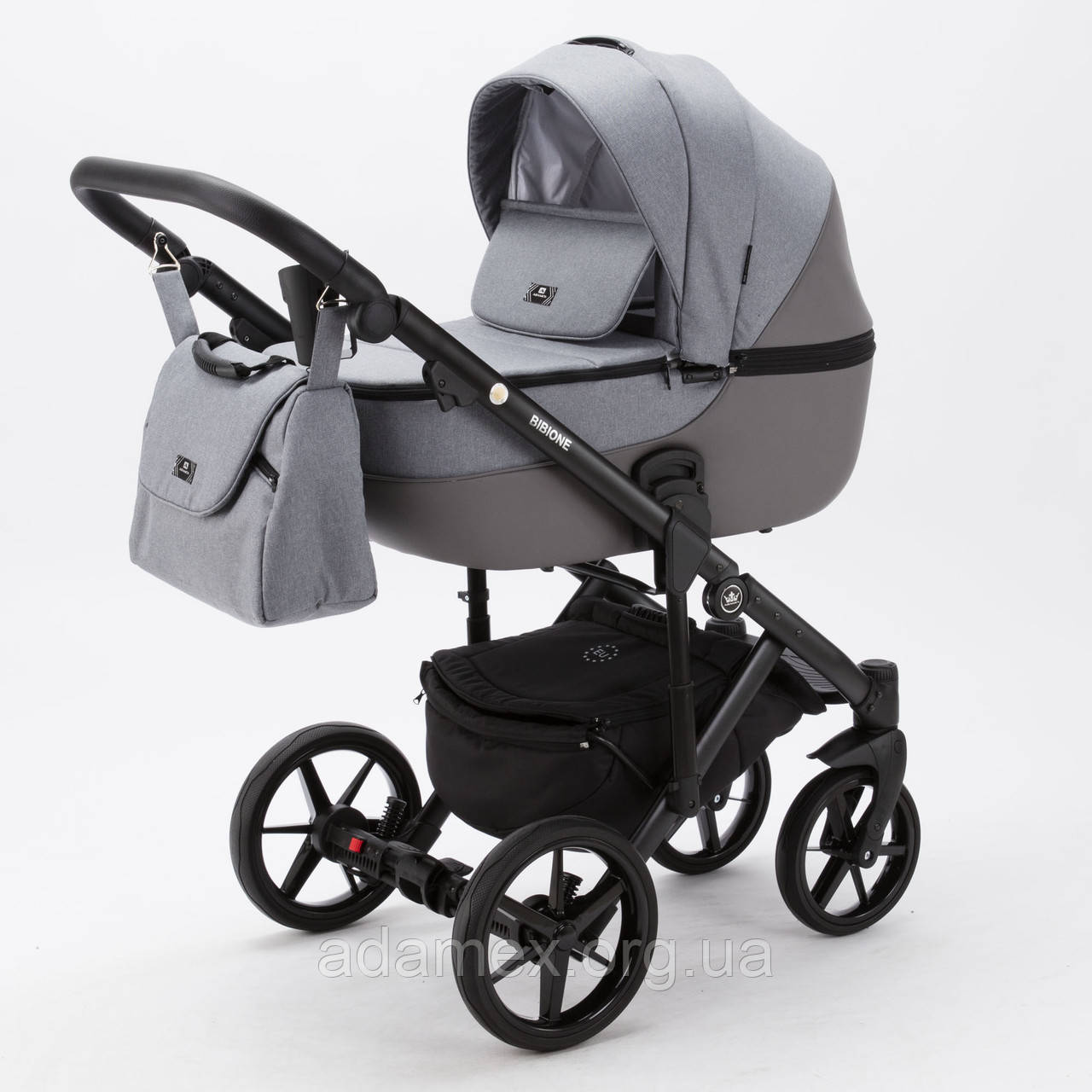 Коляска Adamex Bibione PS-59 Tip сірий