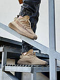Чоловічі/жіночі кросівки Adidas Yeezy Boost 350 бежевий, фото 3