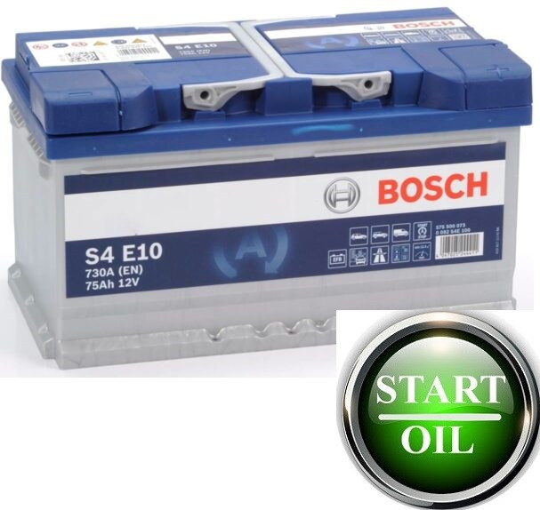 Акумулятор BOSCH EFB (S4 E10) 75Ah 730 R+ 0092S4E100