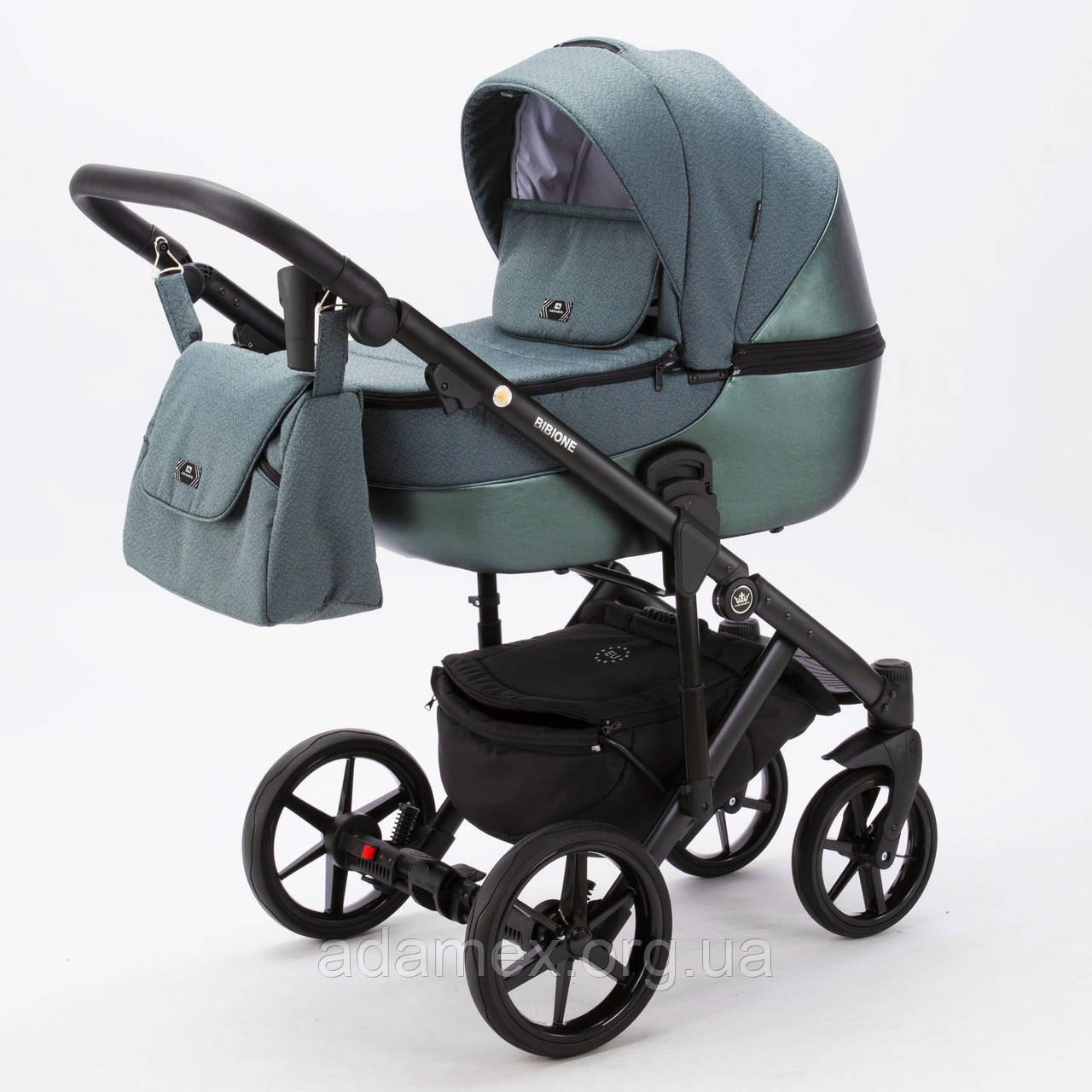 Коляска Adamex Bibione PS- 577 Lux зелений