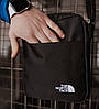 Чоловіча чорна сумка барсетка The North Face через плече Норт Фейс месенджер TNF, фото 2
