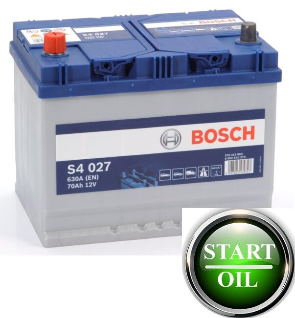 Акумулятор BOSCH 70Ah 630A (S4 027)  L+ 0092S40270