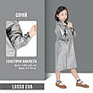 Дощовик дитячий яскравий з капюшоном на кнопках щільний EVA LOSSO KIDS сірого кольору, фото 2