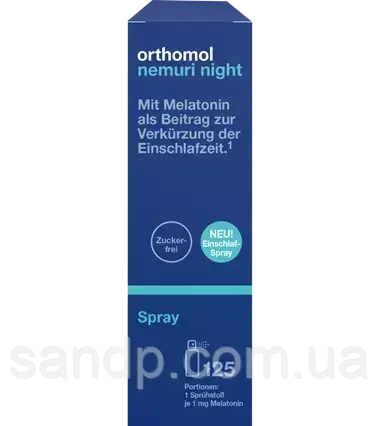 Orthomol Nemuri night Spray Ортомол Ньогорі Найт спрей, 25ml.