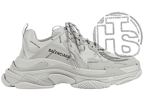 Жіночі кросівки Balenciaga Triple S Allover Logo Gray 536737W2FA11210