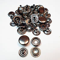 Кнопка Каппа 15мм(720шт)Блек нікель.Кнопка київська №61,(кільцева)